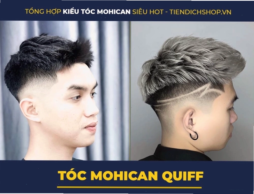 Kiểu tóc mohican ngắn Quiff lịch lãm