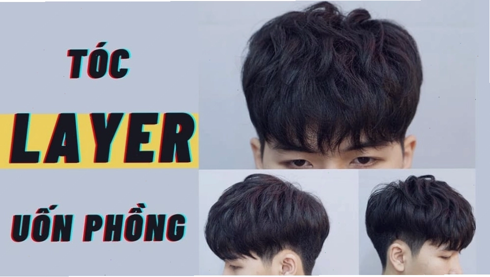 Kiểu tóc nam uốn Layer Hàn Quốc phồng tự nhiên