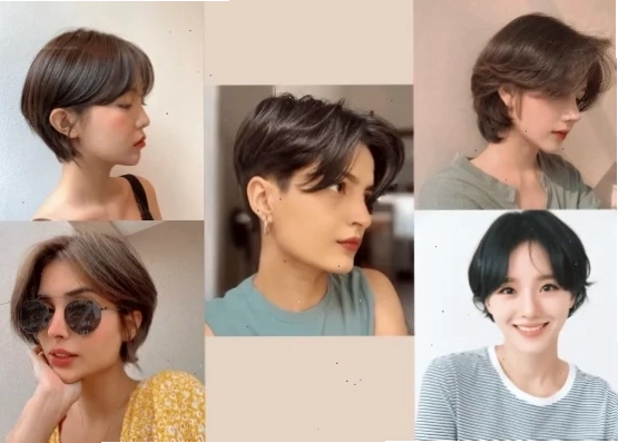 Kiểu tóc ngắn pixie phồng cá tính cho người mặt gầy má hóp
