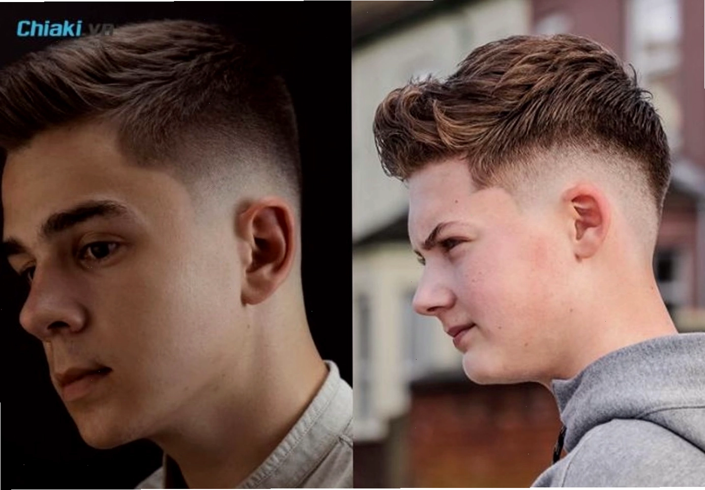 Kiểu tóc Undercut với phần đỉnh tóc dài tạo điểm nhấn cho nam mặt tròn