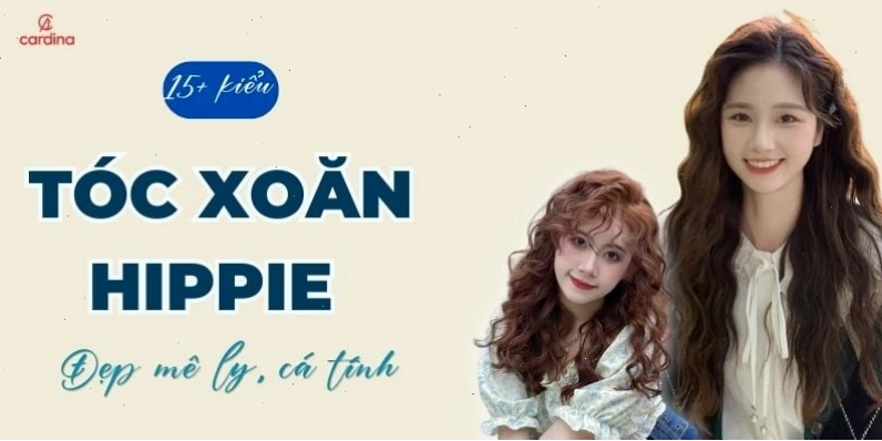 Kiểu tóc xoăn hippie nhẹ tạo cảm giác bồng bềnh tự nhiên