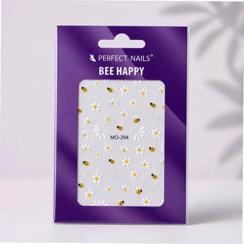 Körömmatrica - Bee Happy