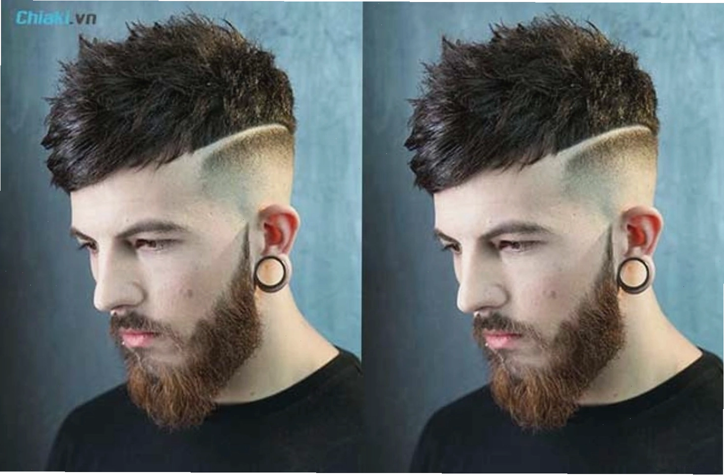 Mẫu kẻ tóc nam đẹp và đơn giản với kiểu pompadour