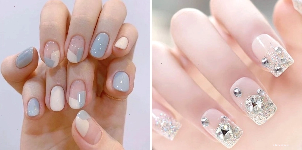 Mẫu nail đẹp sử dụng kỹ thuật sơn từ tính