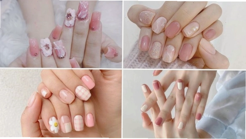 Mẫu nail đơn giản màu hồng pastel ngọt ngào và nữ tính