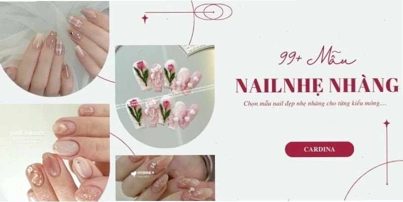 Mẫu nail đơn giản màu nude sang trọng tôn da