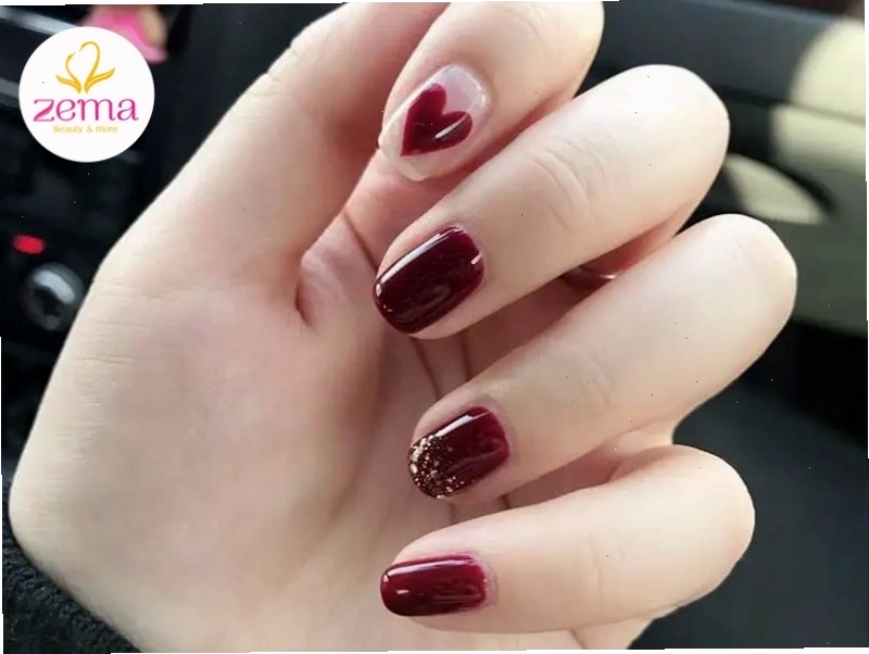 Mẫu nail màu đỏ cherry thu hút được ánh mắt của rất nhiều người