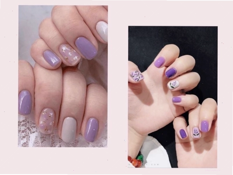 Mẫu nail màu hồng đào nữ tính và trẻ trung