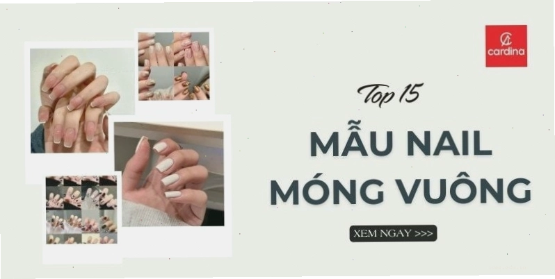 Mẫu nail móng vuông dài màu xanh da trời pastel nhẹ nhàng
