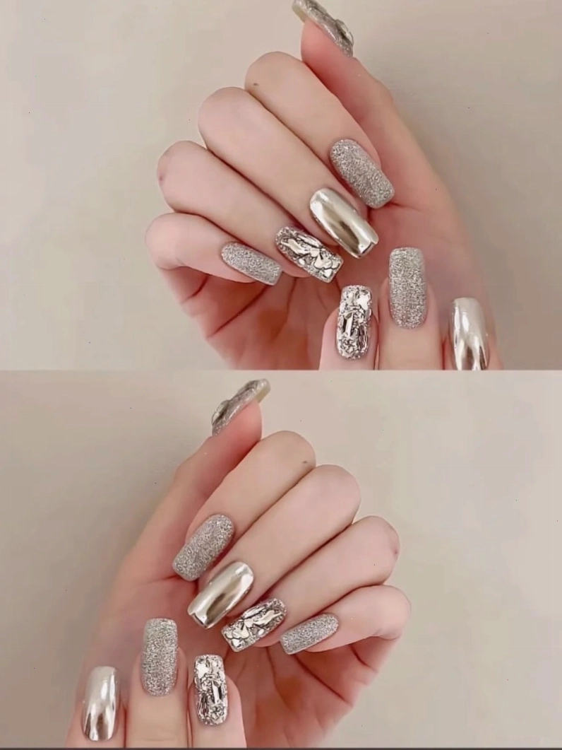 Mẫu nail tráng gương phù hợp mọi phong cách