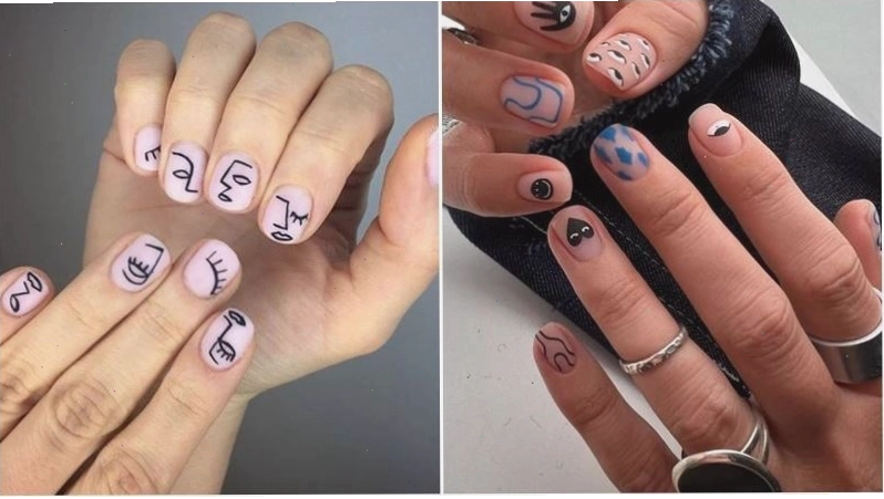 Mẫu nail vẽ hình thú vị thể hiện sự sáng tạo và trẻ trung