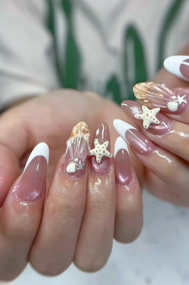 Mẫu sơn móng tay nam châm với hiệu ứng vân lấp lánh