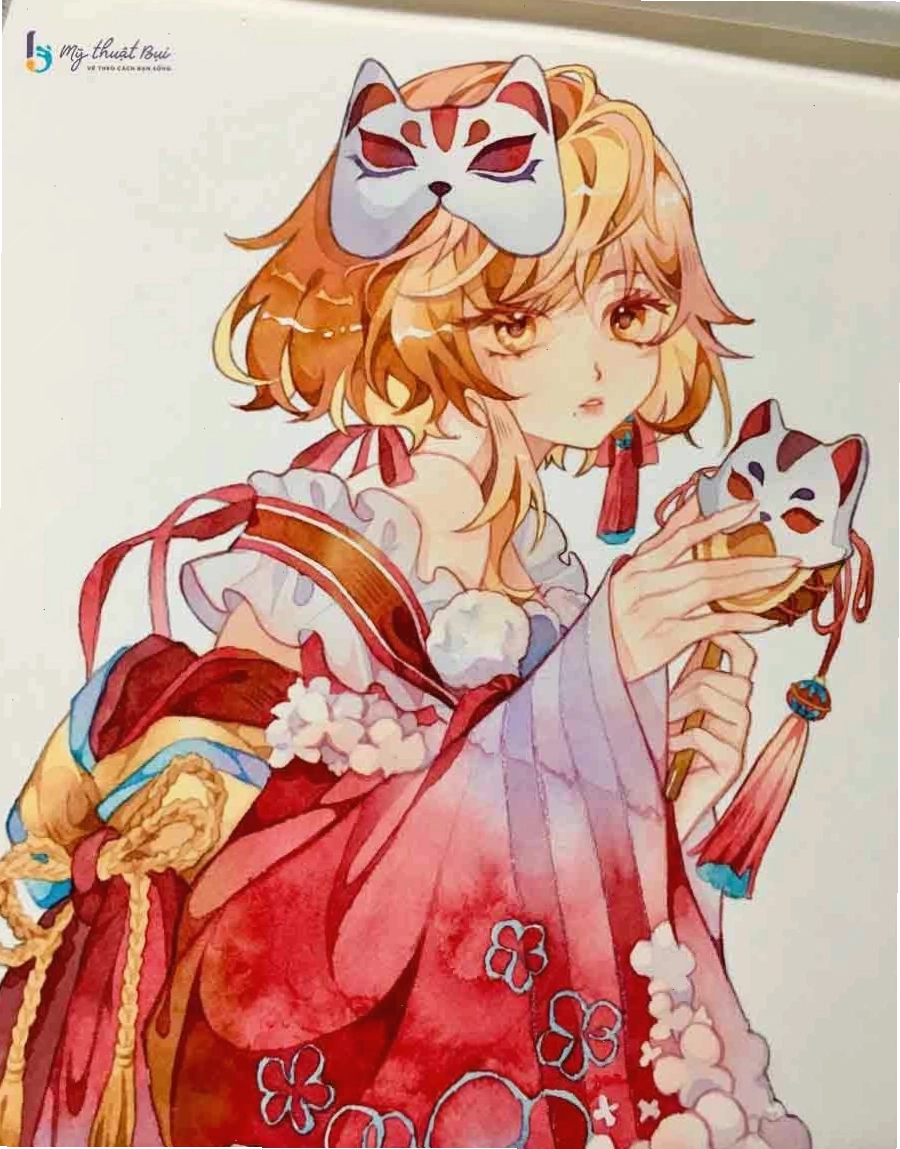 Minh họa các bước cơ bản trong kỹ thuật vẽ anime