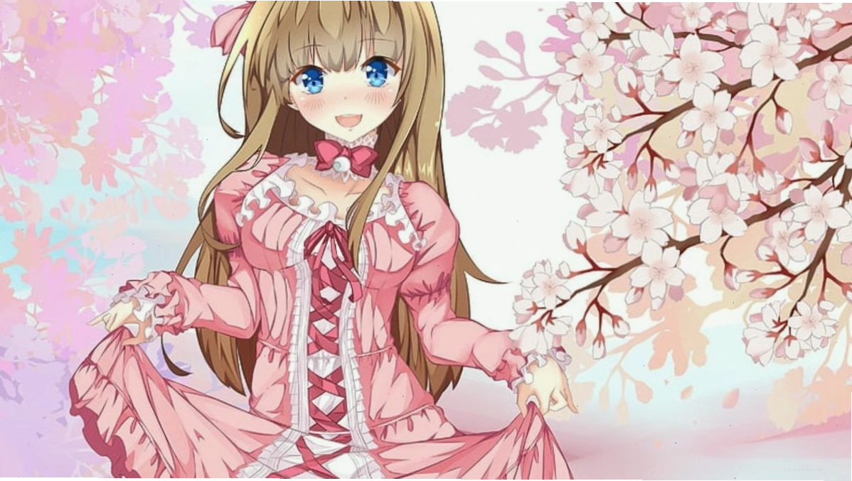 Minh họa trang phục anime nữ bắt mắt với áo khoác bomber và váy ngắn cá tính