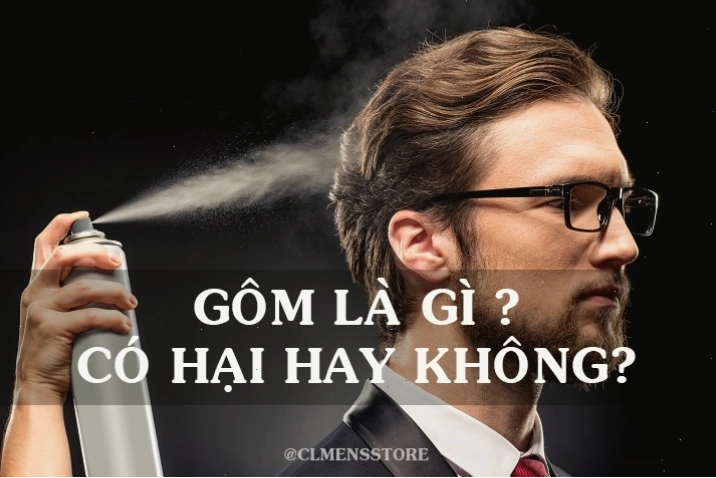 Nam giới đang sử dụng gôm xịt tóc để tạo kiểu