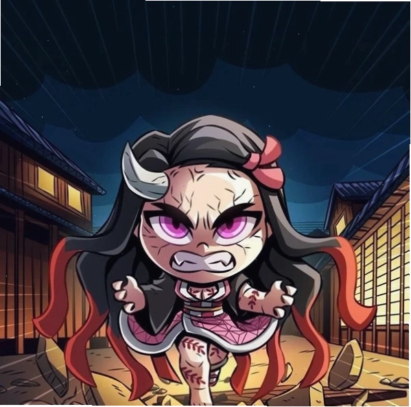 Nezuko cute anime phiên bản 3D ấn tượng