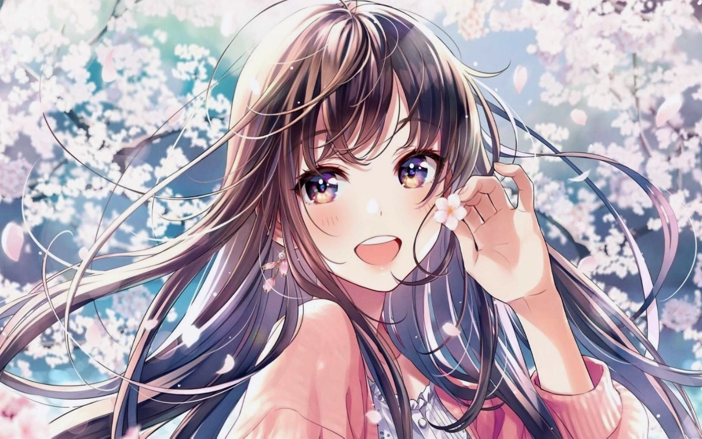 Nhân vật anime chibi với đôi mắt to tròn và biểu cảm đáng yêu