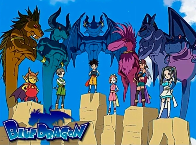 Nhiều hình tượng rồng trong các bộ anime khác nhau