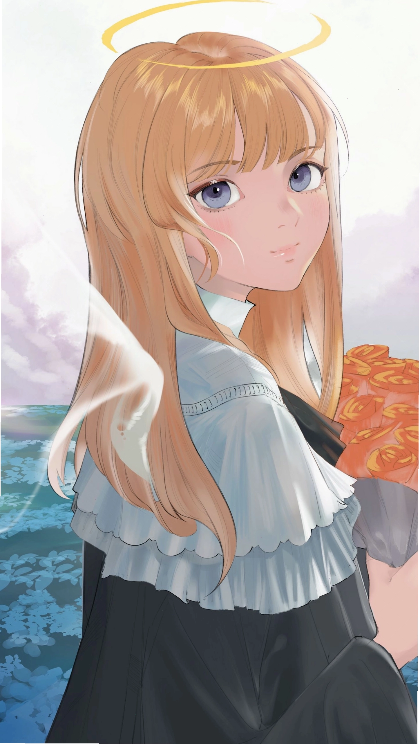 Nữ tu anime với hào quang