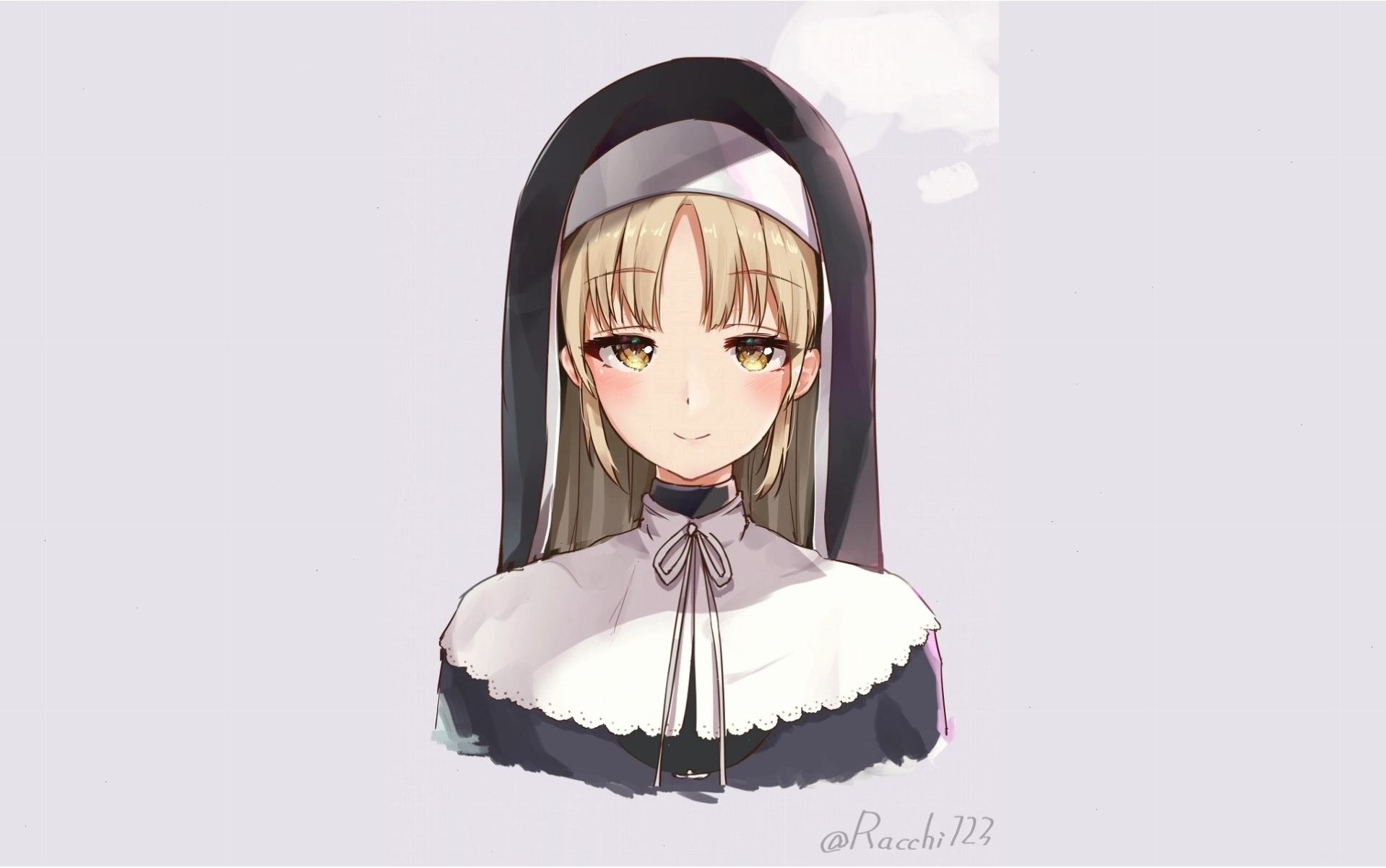 Nữ tu Claire trong trang phục học sinh anime