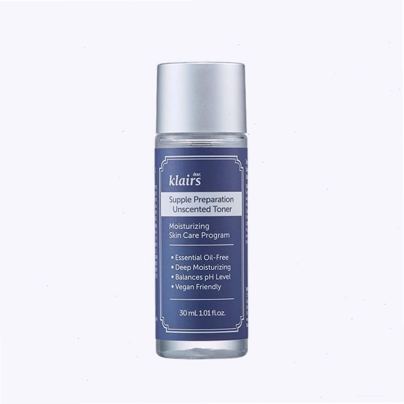 Nước Hoa Hồng Klairs Không Mùi Dưỡng Ẩm, Làm Dịu Da Supple Preparation Unscented Toner 180ml