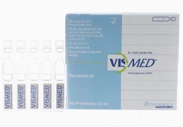 Nước mắt nhân tạo Vismed hộp 20 ống đơn, liều x 0.3 ml