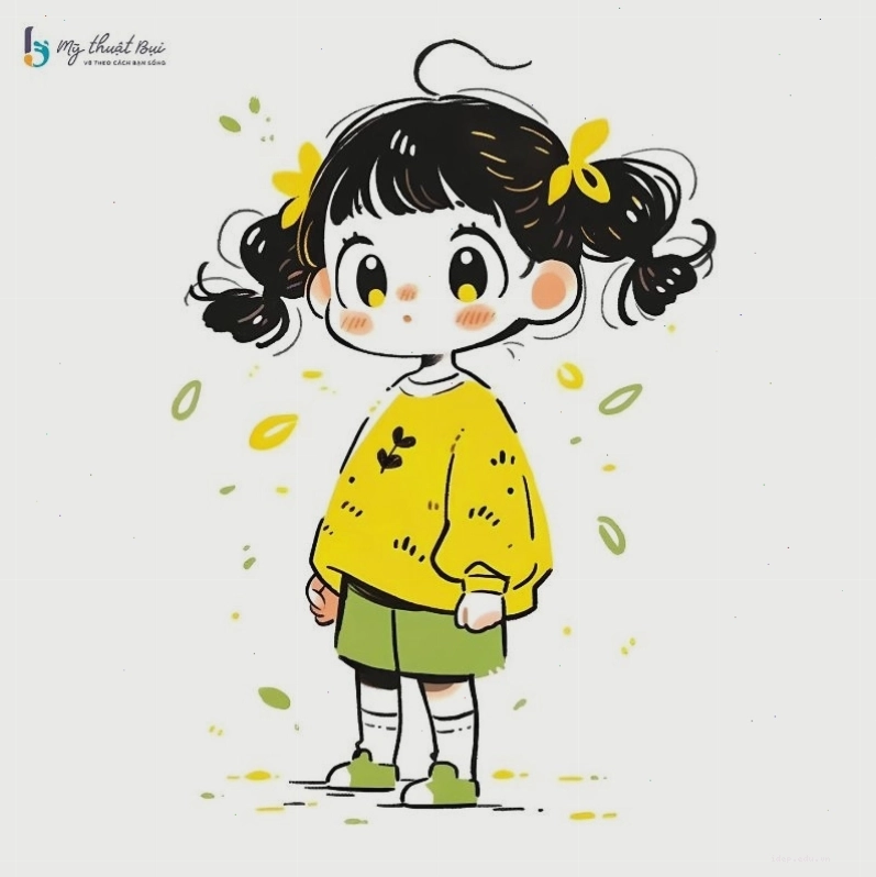 Phác thảo cơ bản cho nhân vật anime nữ dễ thương