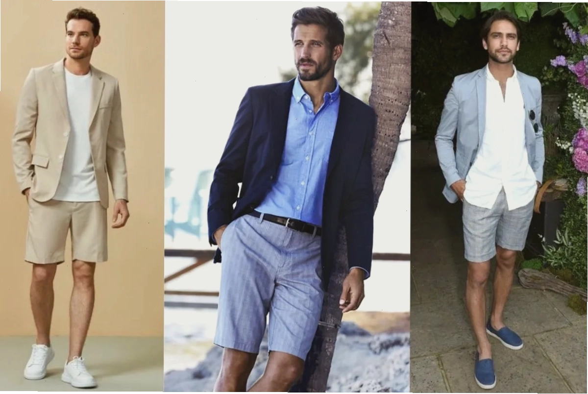 Phối áo blazer với quần short tạo phong cách thanh lịch, cuốn hút