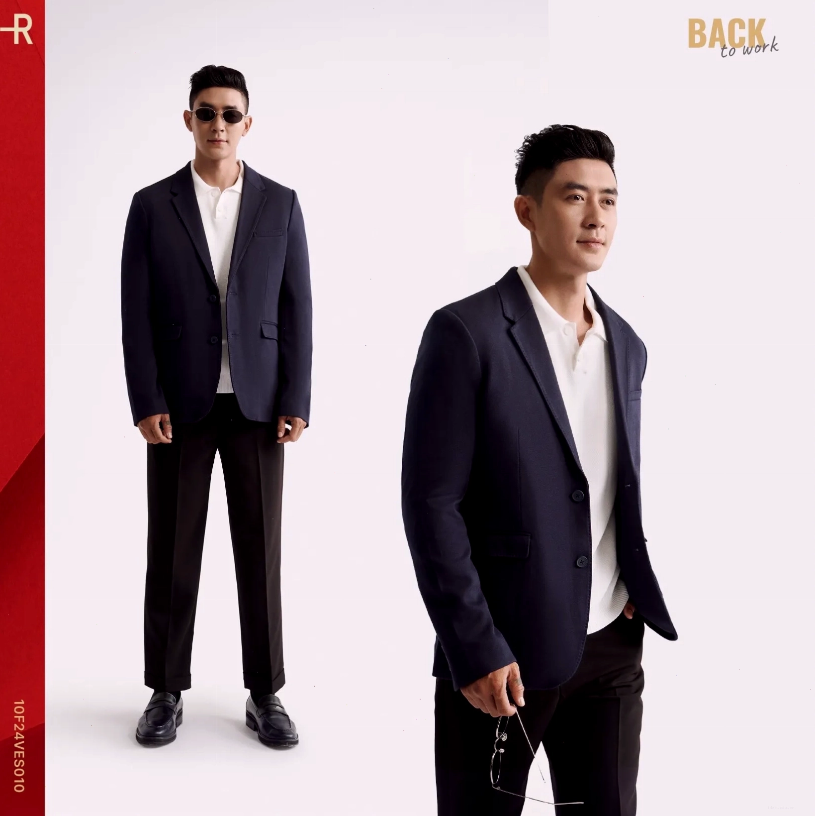 Phối áo blazer với quần tây tạo phong cách công sở chuyên nghiệp