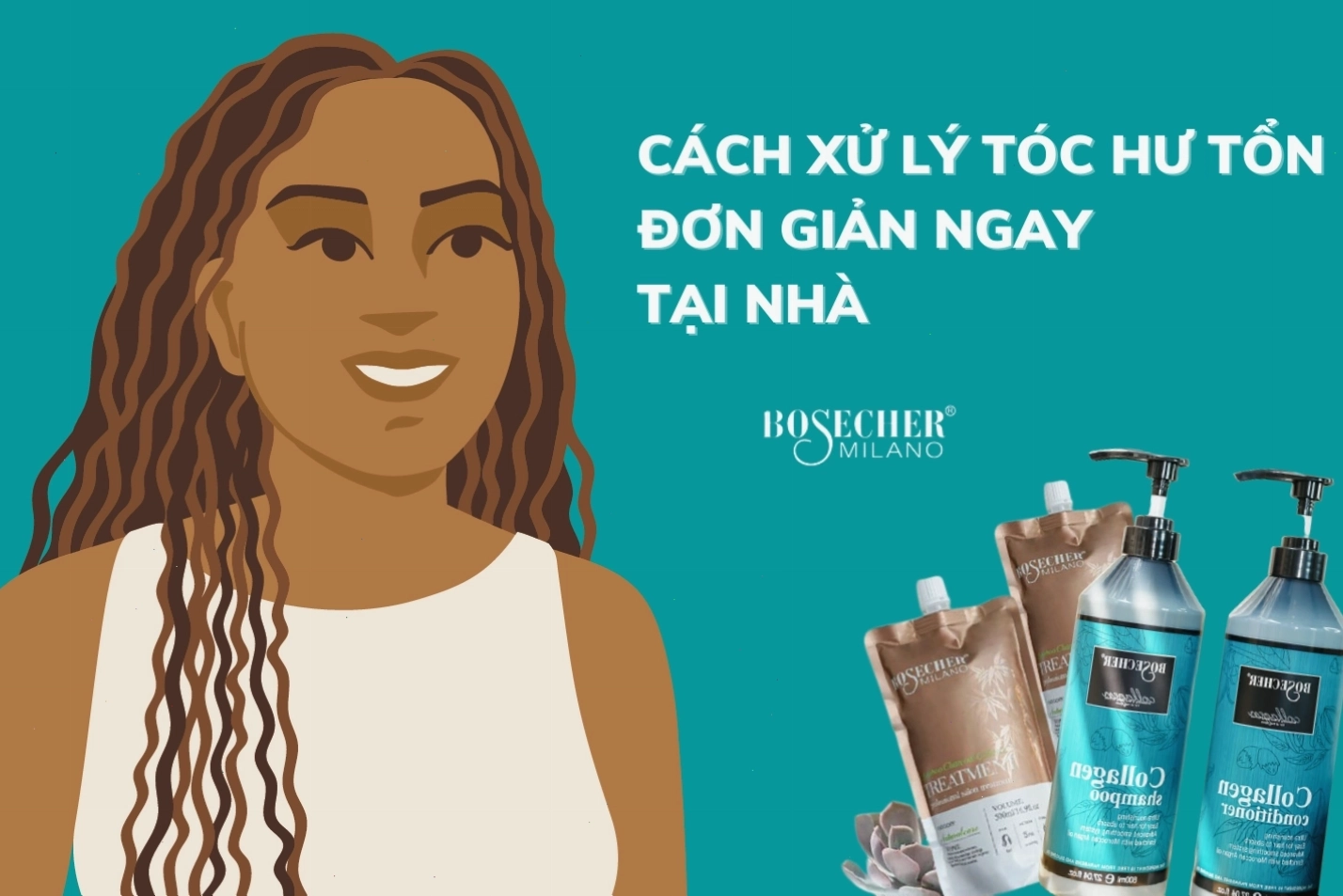 Sản phẩm chăm sóc tóc giúp tóc khỏe mạnh và óng mượt