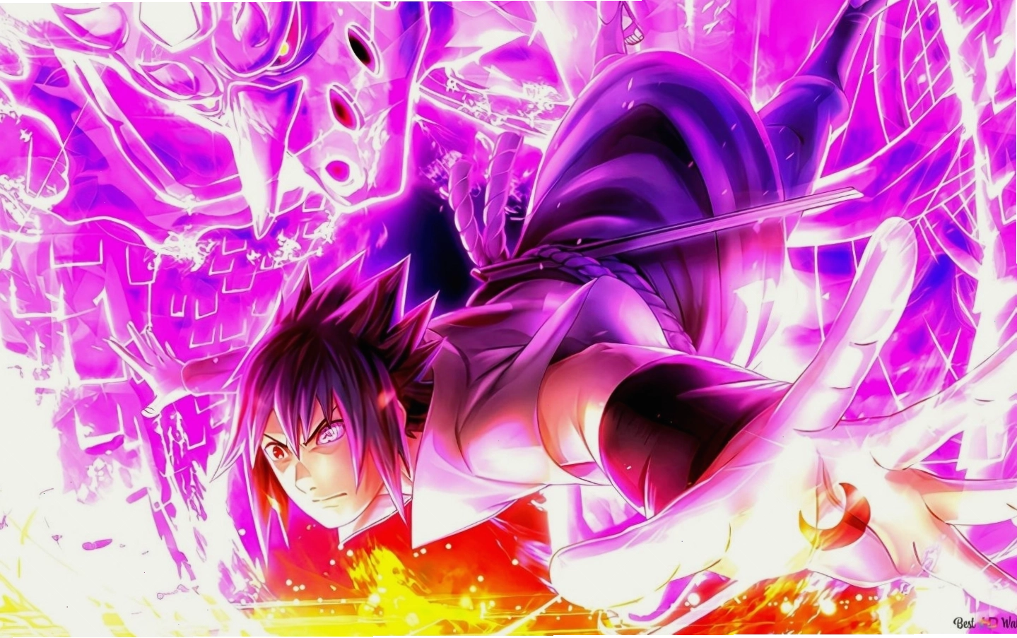 Sasuke Uchiha trong phiên bản mạnh nhất, ánh mắt sắc bén