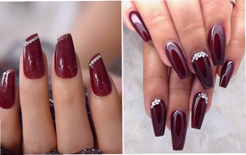 Sơn thạch nail màu đỏ sang trọng