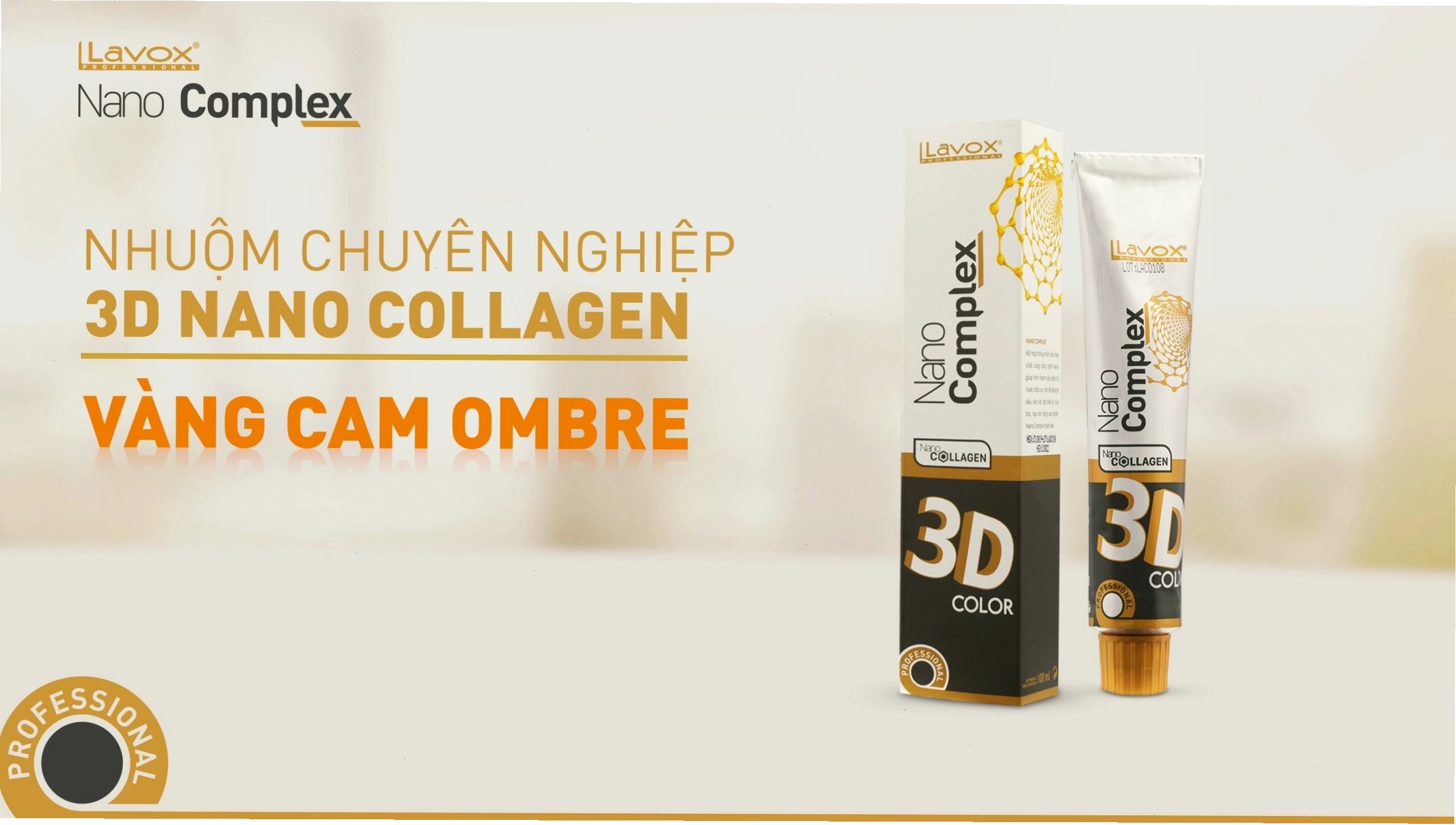 Thuốc nhuộm tóc chuyên nghiệp 3D Nano Collagen Lavox