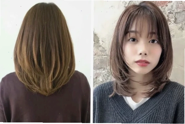 Tóc chiếc lá bầu ngắn với phần mái tròn ôm lấy khuôn mặt