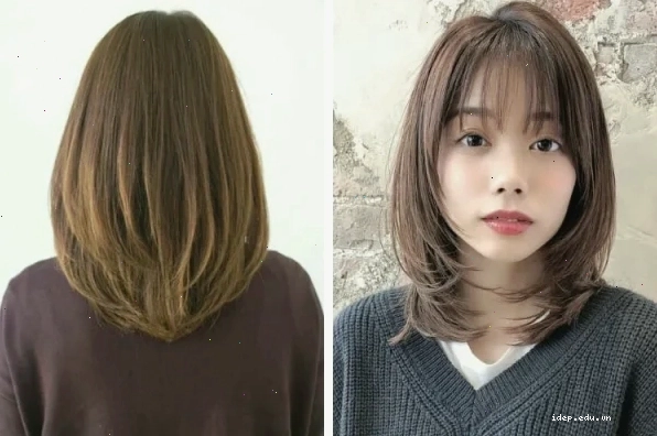 Tóc chiếc lá dáng bầu ngắn trẻ trung