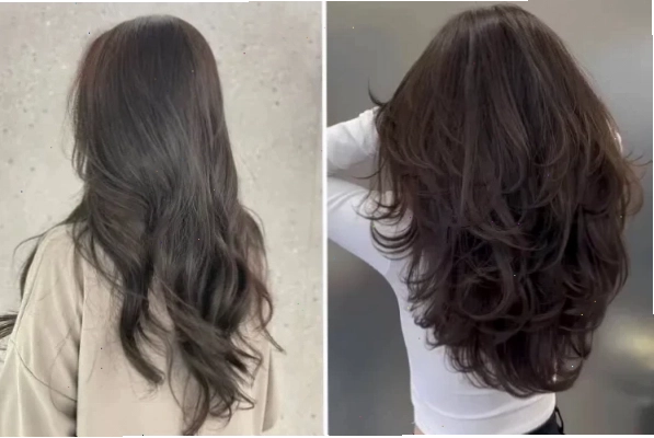 Tóc chiếc lá uốn đuôi nhẹ cho vẻ ngoài dịu dàng