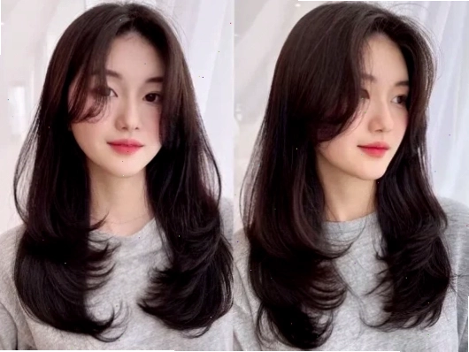 Tóc chiếc lá uốn đuôi nhẹ nhàng và thanh lịch