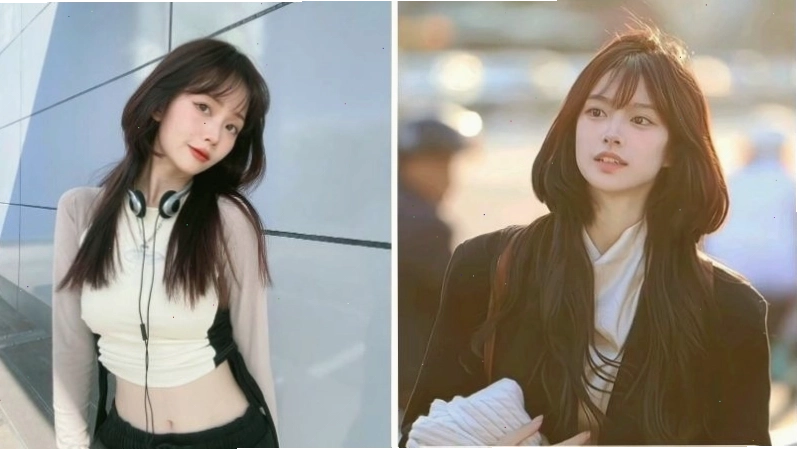 Tóc con sứa mái thưa tạo vẻ ngoài nhẹ nhàng và thanh thoát