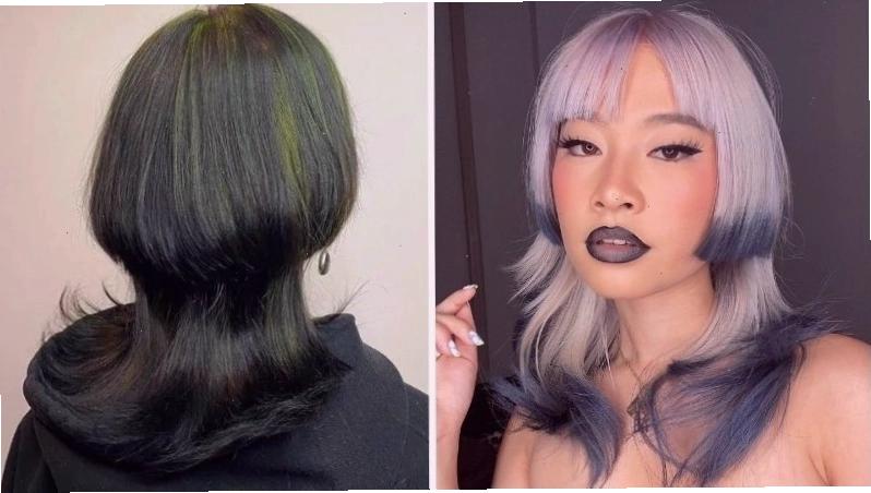 Tóc Jellyfish nữ nhuộm màu ombre/highlight tạo điểm nhấn cá tính