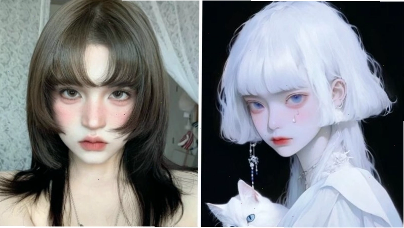 Tóc Jellyfish nữ theo phong cách Anime với màu sắc và kiểu dáng độc đáo