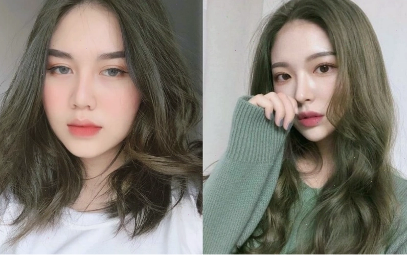 Tóc màu nâu rêu độc đáo và cá tính