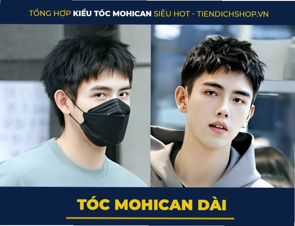 Tóc mohican dài biến tấu cho nam giới