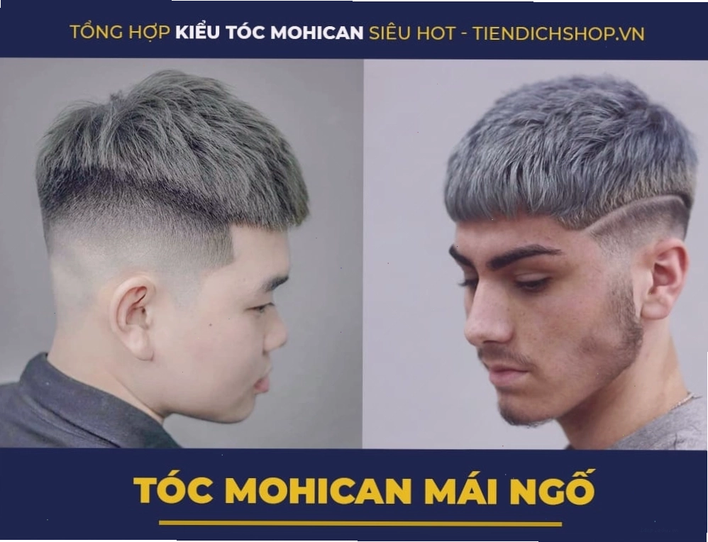 Tóc mohican mái ngố đáng yêu