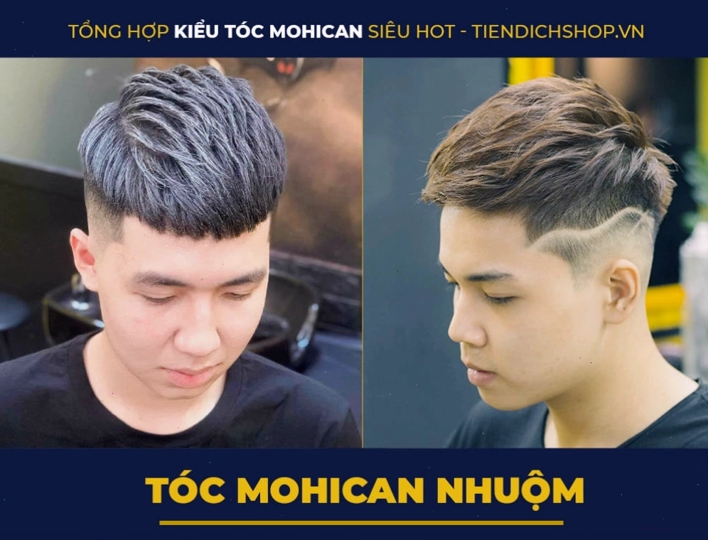 Tóc mohican nhuộm màu nổi bật