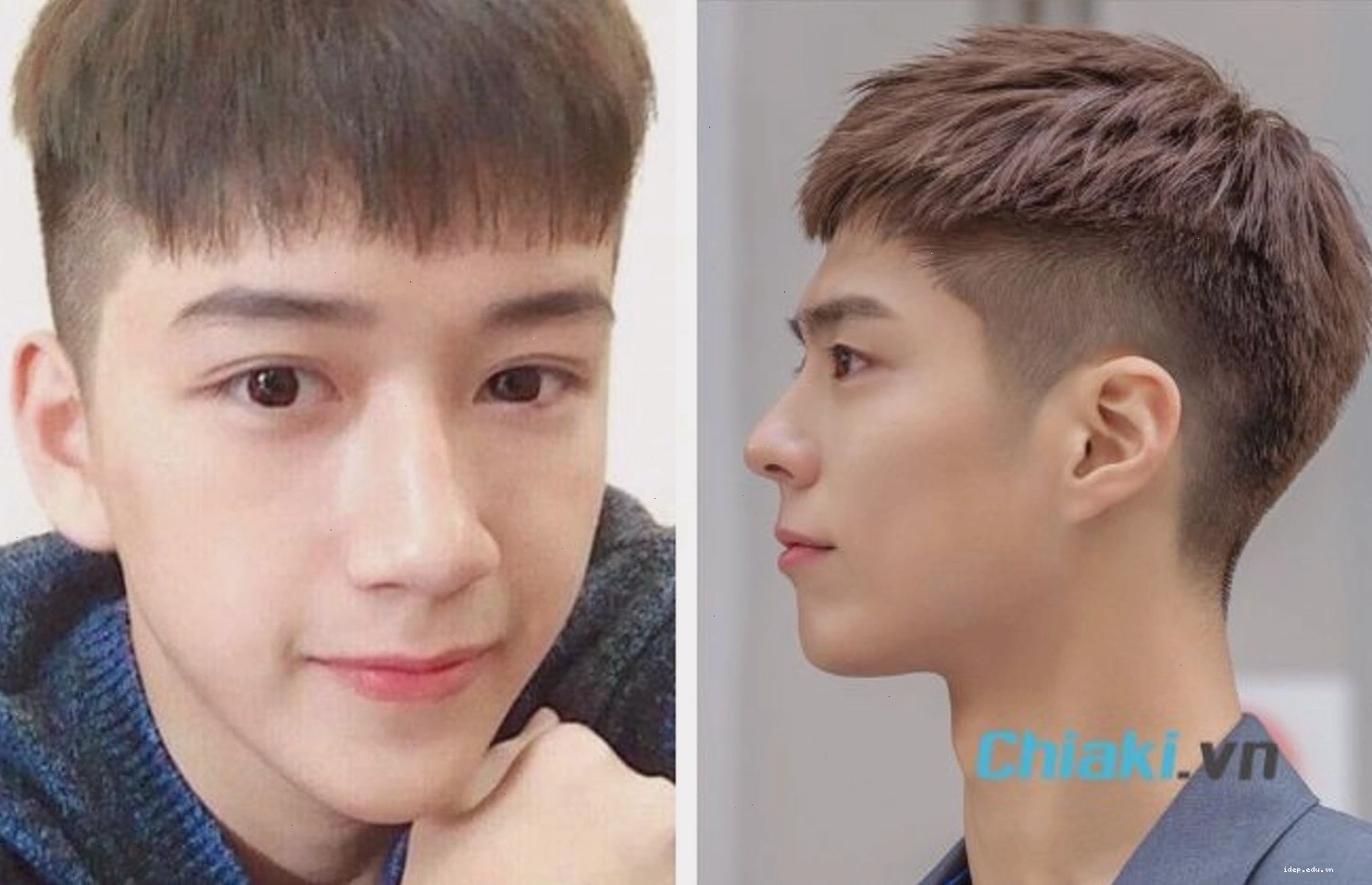 Tóc nam vuốt ngược biến thể Quiff tự nhiên
