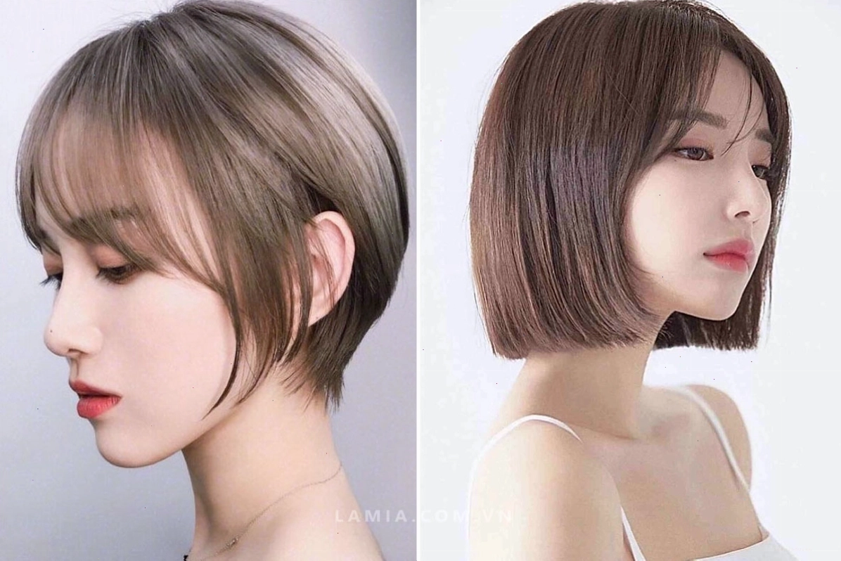 Tóc ngắn duỗi thẳng đẹp, phù hợp với nhiều khuôn mặt