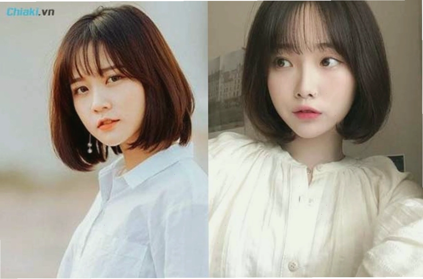 Tóc ngắn ép cụp phồng kiểu bob thanh lịch và sang trọng