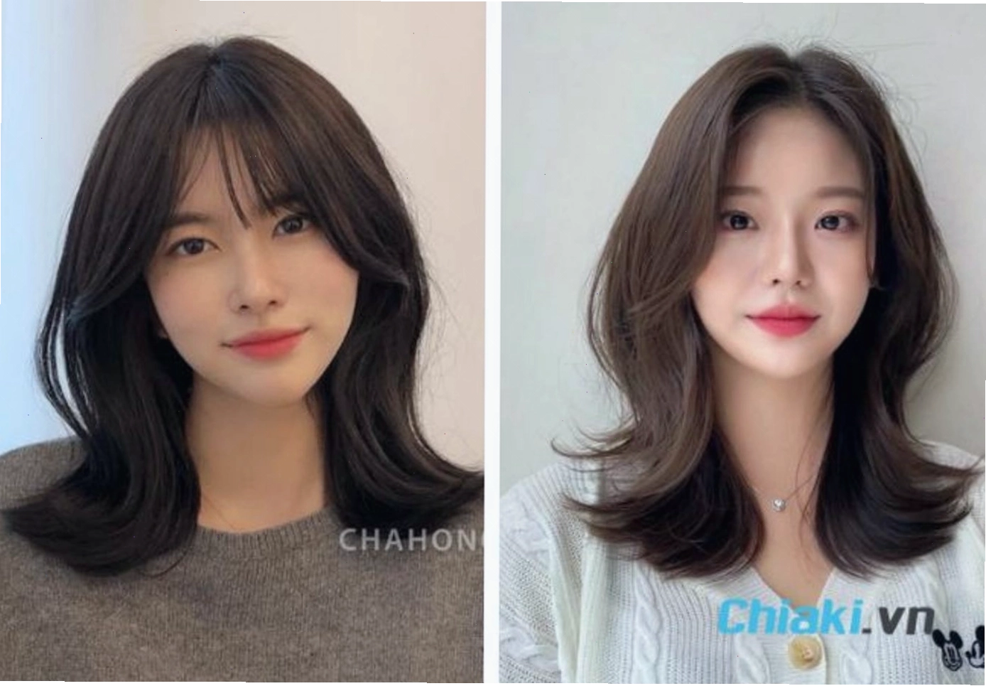Tóc ngang vai uốn đuôi vểnh mang đến vẻ ngoài cá tính và hiện đại