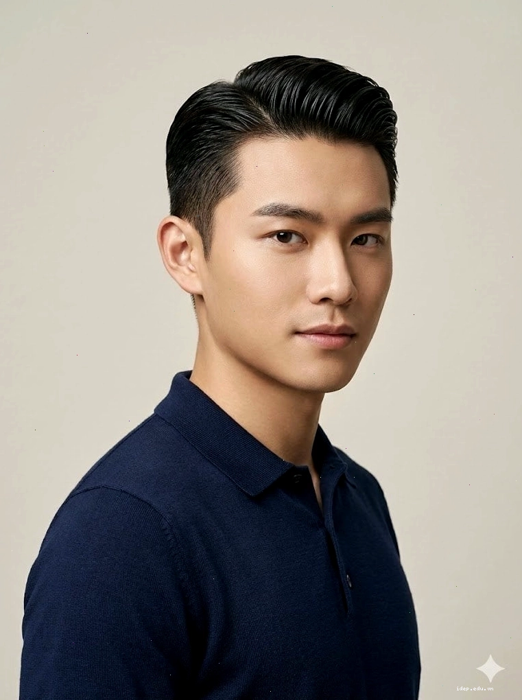 Tóc Slick Back ngắn nam quý ông công sở
