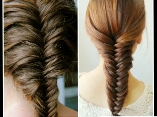 Tóc tết đuôi cá lệch vai thanh lịch